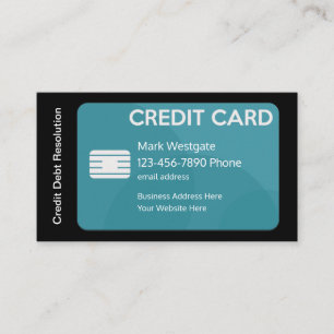 Carte De Visite Entreprise de services de consolidation de crédit