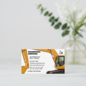 Carte De Visite Entreprise de services d'excavation (Debout devant)