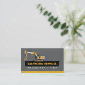 Carte De Visite Entreprise de services d'excavation (Debout devant)