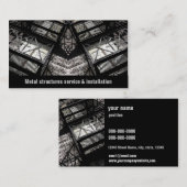 Carte De Visite entreprise de services et d'installation de struct (Devant / Derrière)