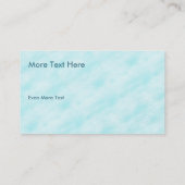 Carte De Visite Entreprise de tournage de neige (Dos)