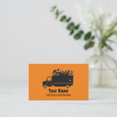 Carte De Visite Entreprise d'enlèvement de déchets de déchets de t (Debout devant)