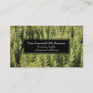 Carte De Visite Entreprise d'huiles essentielles Rosemary Herbal W