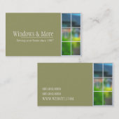 Carte De Visite Entreprise d'installation de remplacement de fenêt (Devant / Derrière)