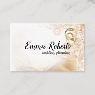 Carte De Visite Entreprise d'organisation de mariage