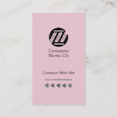 Carte De Visite Entreprise Employé Moderne Profil Photo Profession (Dos)