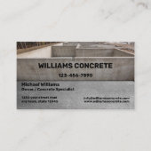 Carte De Visite Entreprise entrepreneur en béton et ciment (Devant)