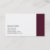 Carte De Visite Entreprise Générale Contractant Construction (Dos)