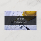 Carte De Visite Entreprise Générale De Construction D'Entrepreneur (Dos)