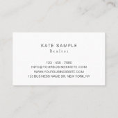 Carte De Visite Entreprise Graphique artisanale de Mountain Realto (Dos)