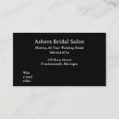 Carte De Visite Entreprise mariage (Dos)