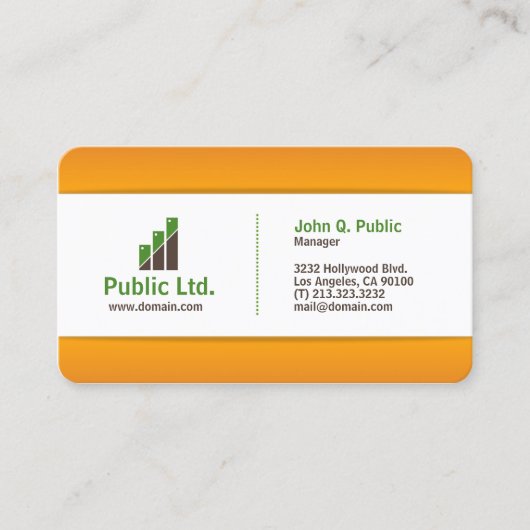 Carte De Visite Entreprise moderne (Devant)