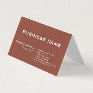 Carte De Visite Entreprise Moderne Contemporaine Brun Vert