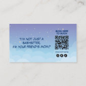 Carte De Visite Entreprise moderne de garde d'enfants | Babysitter (Dos)