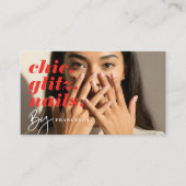 Carte De Visite Entreprise moderne de salon de manucure minimalist (Devant)