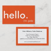 Carte De Visite Entreprise moderne Décontracté (Devant / Derrière)