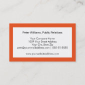 Carte De Visite Entreprise moderne Décontracté (Dos)