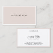 Carte De Visite Entreprise moderne Elégant Cool Simple Entreprise (Devant / Derrière)