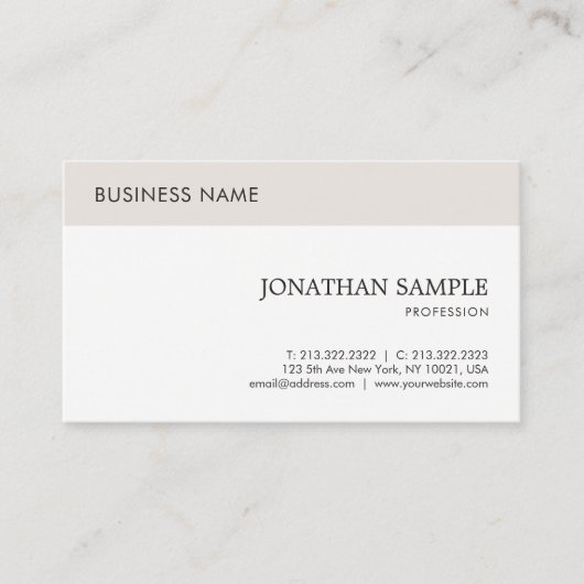 Carte De Visite Entreprise moderne Élégant Professionnel Élégant S (Devant)