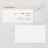 Carte De Visite Entreprise Moderne Élégant Professionnel Épuré Sim (Devant / Derrière)