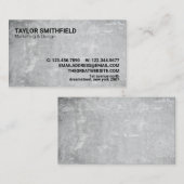 Carte De Visite Entreprise moderne en béton minimal (Devant / Derrière)