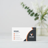 Carte De Visite Entreprise moderne et élégante (Debout devant)