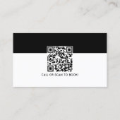 Carte De Visite Entreprise moderne Noir Rose Notaire Signature Cod (Dos)