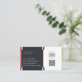 Carte De Visite Entreprise moderne Red Professional (Debout devant)