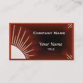 Carte De Visite Entreprise moderne Red Sun (Devant)