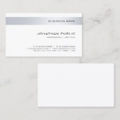 Carte De Visite Entreprise moderne tendance Elégant Simple Modèle (Devant / Derrière)