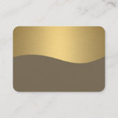 Carte De Visite Entreprise / Or métal élégant (Dos)