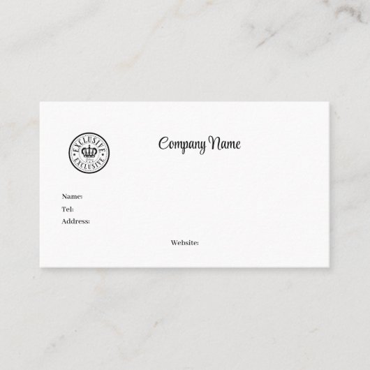 Carte De Visite Entreprise ou service personnalisable que vous pou (Devant)