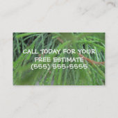 Carte De Visite Entreprise paysagère (Dos)