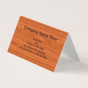 Carte De Visite Entreprise professionnelle de menuiserie