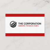 Carte De Visite Entreprise rouge | Professionnel professionnel (Dos)