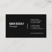 Carte De Visite Entreprise simple (Dos)