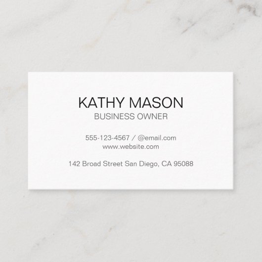 Carte De Visite Entreprise simple (Devant)