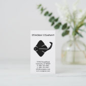 Carte De Visite entreprise stingray personnalisée (Debout devant)