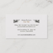 Carte De Visite Entreprise Vintage unique (Dos)