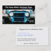 Carte De Visite Entreprises antiques de mitraille de véhicule (Devant / Derrière)