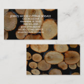 Carte De Visite Entreprises de coupe et de découpe du bois (Devant / Derrière)
