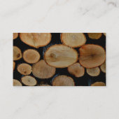 Carte De Visite Entreprises de coupe et de découpe du bois (Dos)