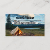 Carte De Visite Entreprises de formation de survie (Devant)