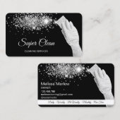 Carte De Visite Entreprises de nettoyage professionnel moderne (Devant / Derrière)