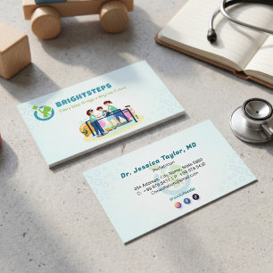 Carte De Visite Entreprises de réadaptation pédiatrique Médicale