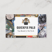 Carte De Visite Entreprises de réparation informatique | Blancs (Dos)