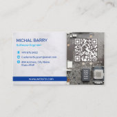 Carte De Visite Entreprises de réparation informatique | Code-barr (Devant)