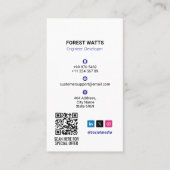 Carte De Visite Entreprises de réparation informatique | Potrait b (Devant)