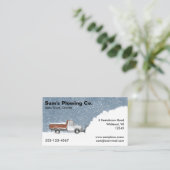 Carte De Visite Entreprises de soufflage de neige - Récupération d (Debout devant)