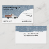 Carte De Visite Entreprises de soufflage de neige - Récupération d (Devant / Derrière)